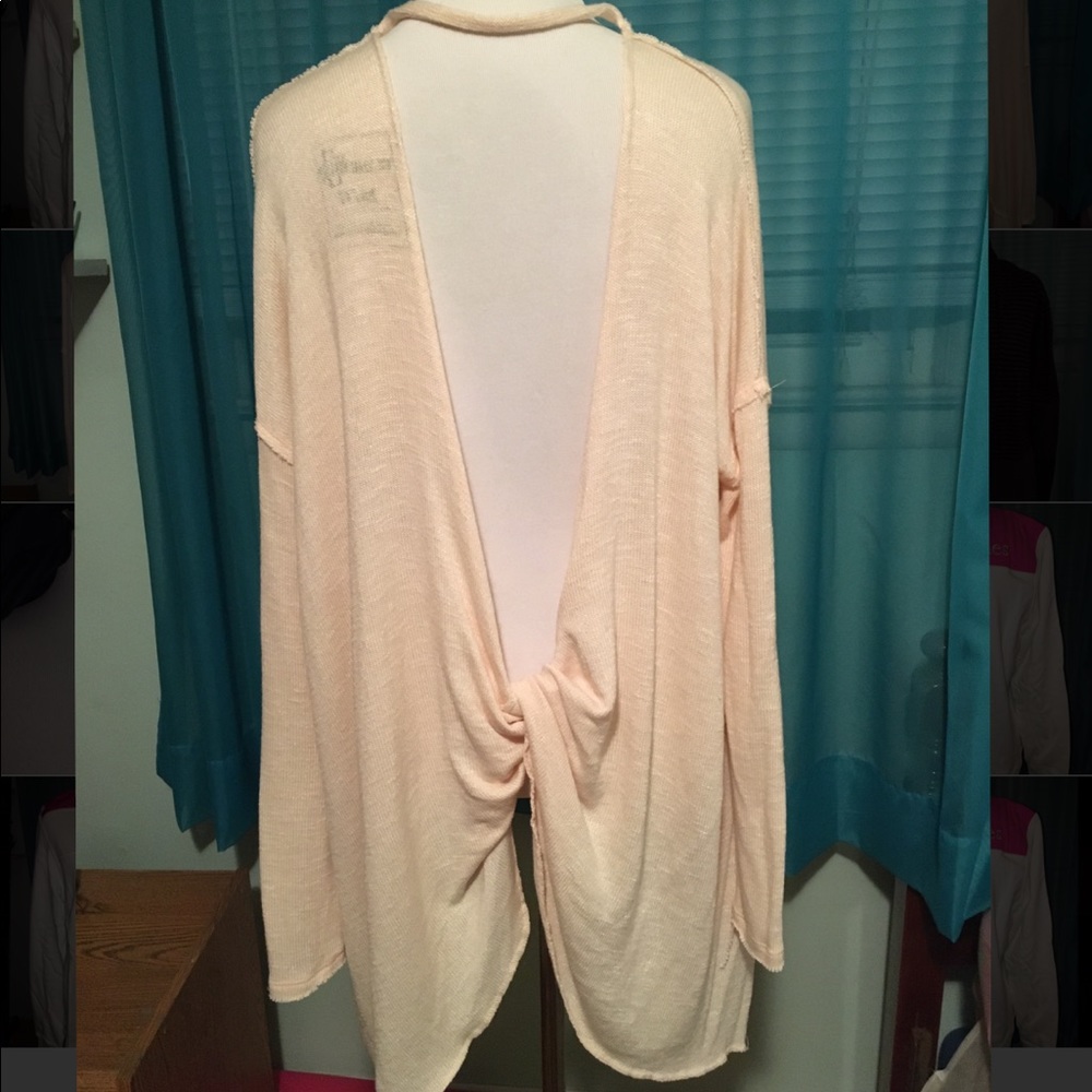 light peach Free People sweater